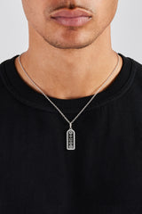 Polished Motif Outline Pendant Necklace - 30mm