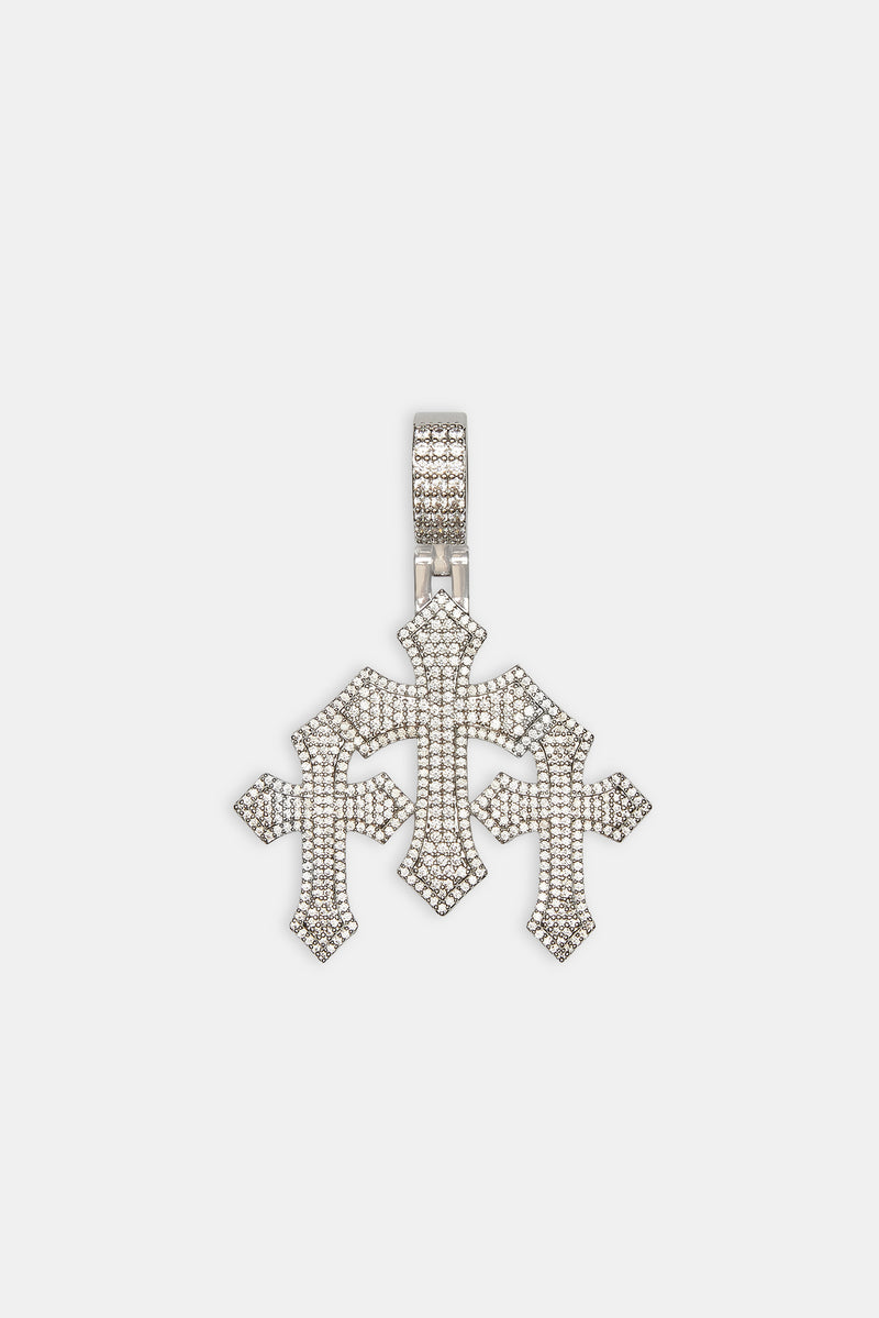 Women's Triple Cross Pendant - 35mm