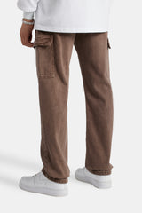 Relaxed Cargo Carpenter Jeans - Chocolate