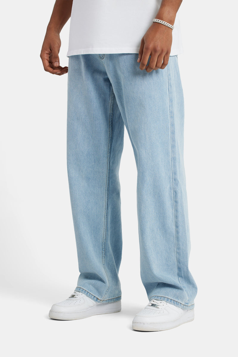 Baggy Fit Jeans - Light Blue