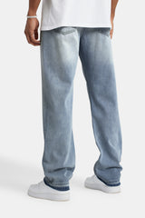 Relaxed Fit Jeans - Bleach Wash