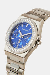 Cernucci Baguette Bezel Watch - Silver