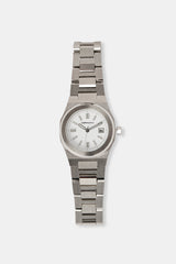 Cernucci White Dial Polished Watch - Silver