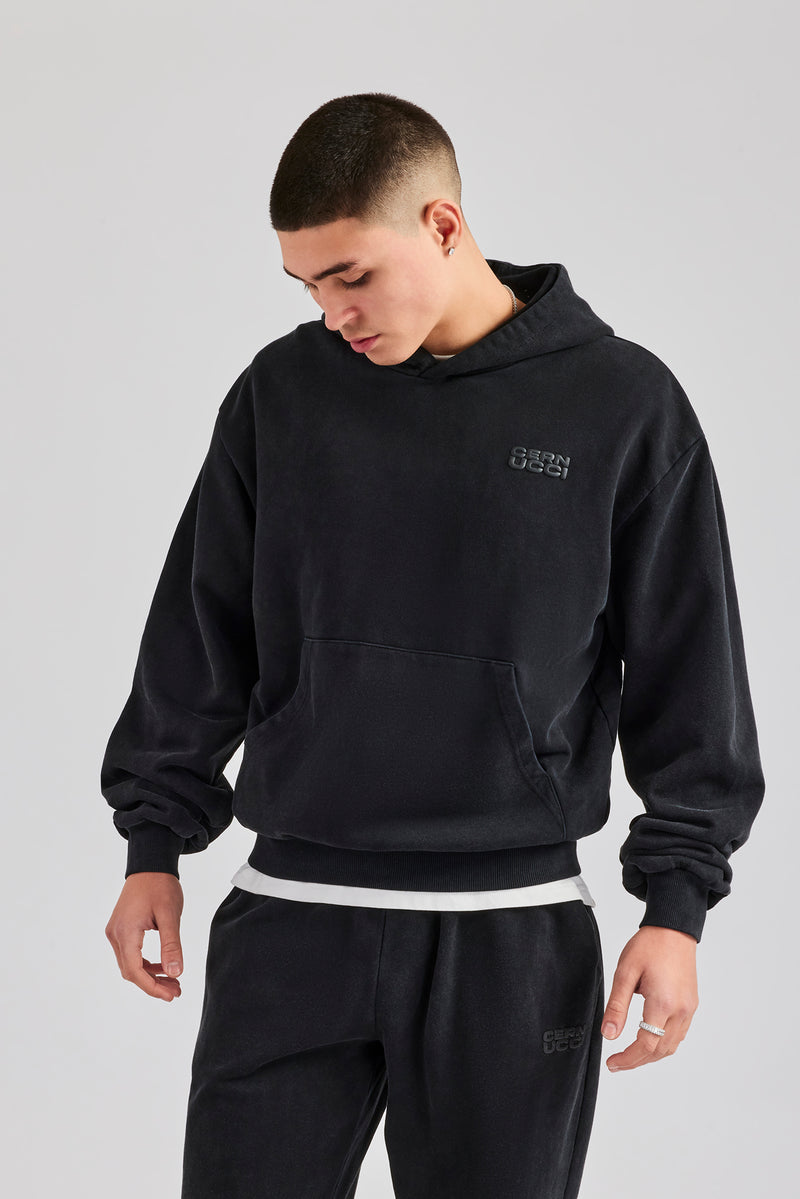 Washed Hoodie - Black