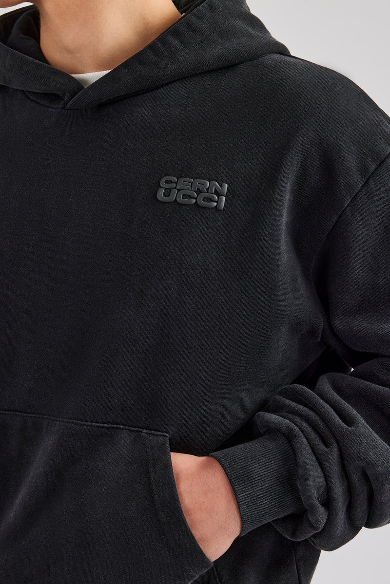 Washed Hoodie - Black