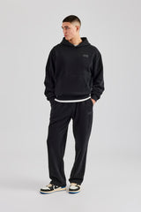 Washed Hooded Tracksuit - Black