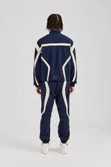 CCC Nylon Zip Through Tracksuit - Navy Blue