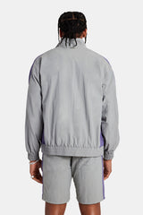 Cernucci Panelled Nylon Track Jacket - Charcoal