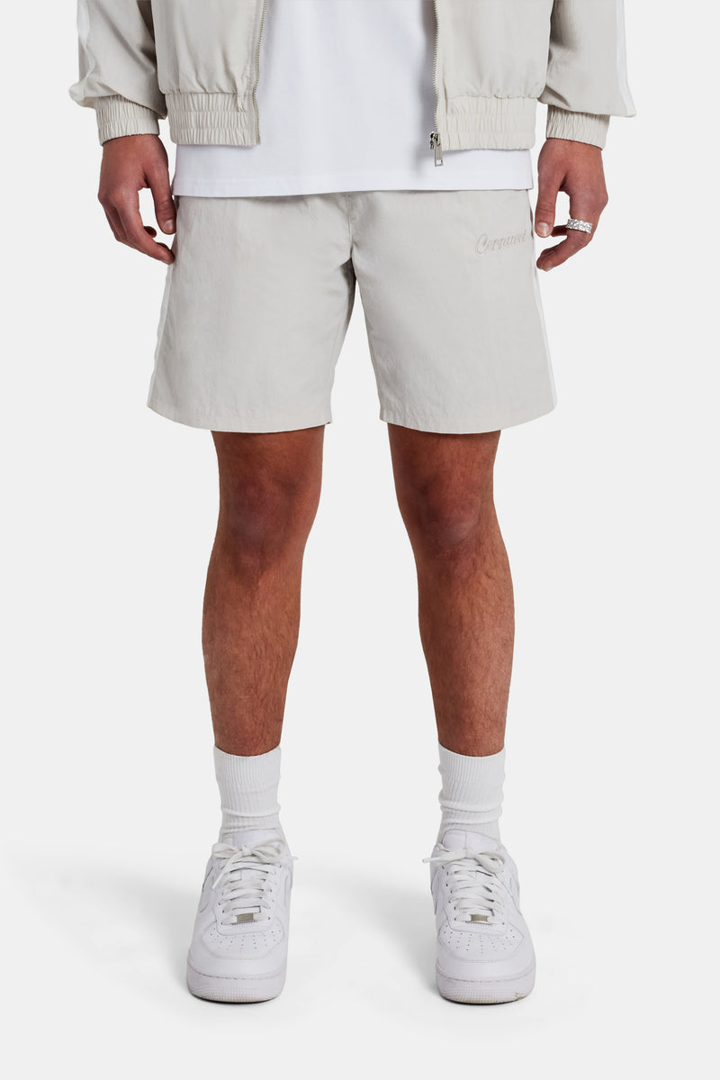 Cernucci Panelled Nylon Relaxed Short - Stone