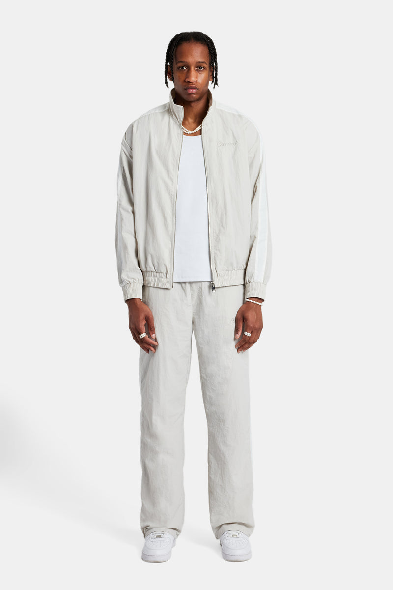 Cernucci Panelled Nylon Tracksuit - Stone