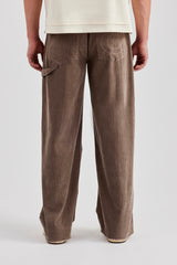 Baggy Cord Trouser - Taupe