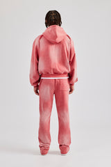 Washed Cernucci Drawcord Tracksuit - Washed Red