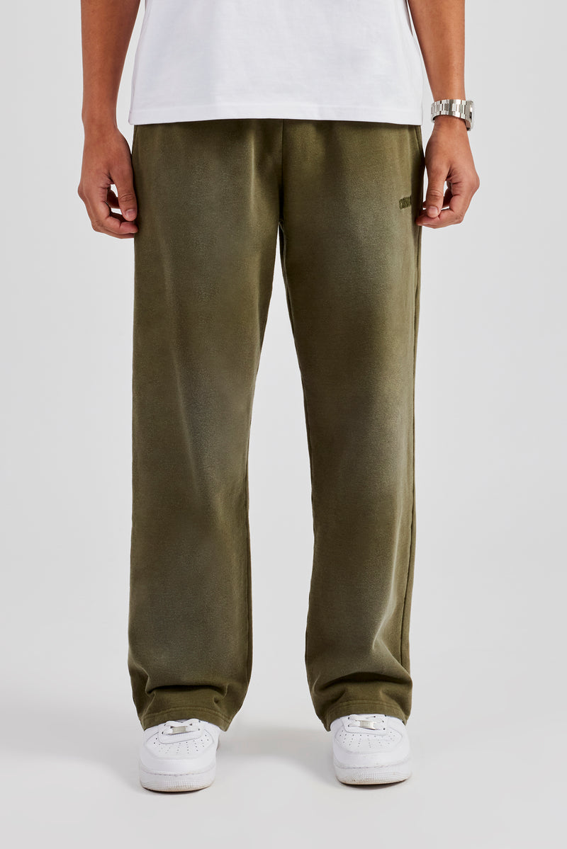 Straight Leg Jogger - Washed Green