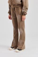 Washed Jersey Flare - Washed Taupe