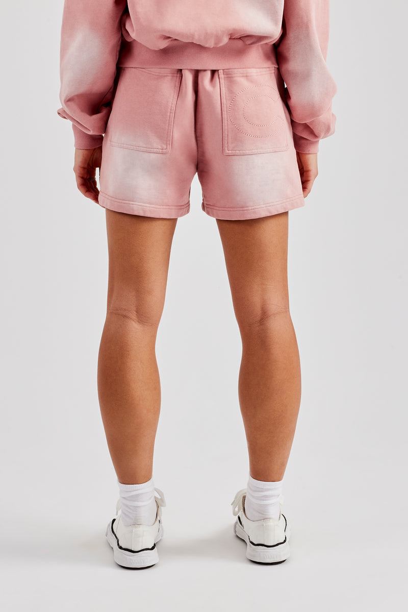 Washed Relaxed Shorts - Pink