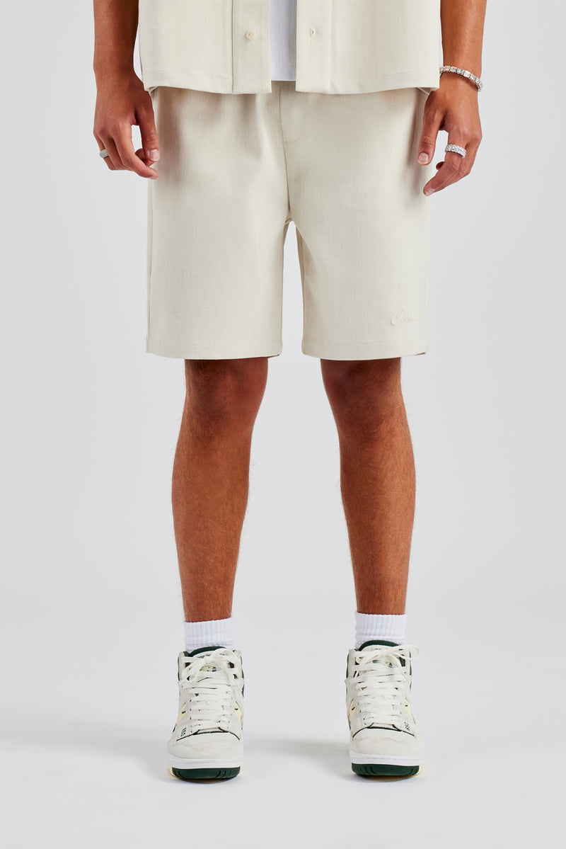 Woven Embroidered Short