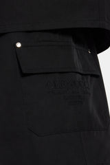 Carpenter Nylon Embroidered Short - Black