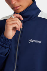 Contrast Panel Tracksuit - Navy