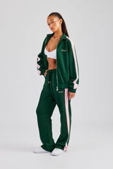 Womens Contrast Panel Track Pant - Green