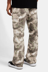 Camo Cargo Flare Trouser - Camo