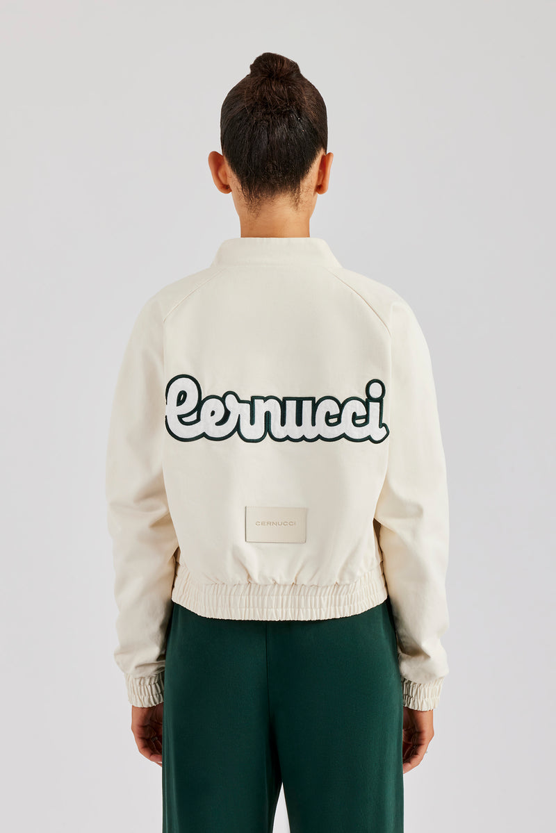 CN Twill Bomber Jacket - Off White