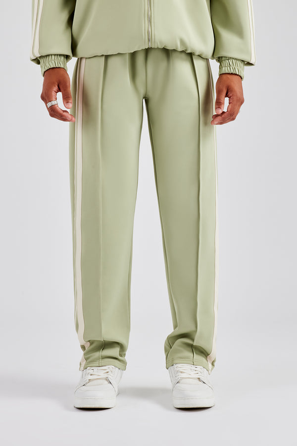 Taping Straight Leg Track Pant- Sage