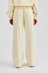 Washed Wide Leg Jogger - Butter Yellow