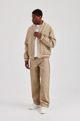 Cord Bomber Jacket & Baggy Fit Trouser - Taupe