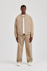 Cord Baggy Fit Trouser - Taupe