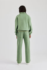 Washed Straight Leg Jogger - Washed Green