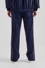 Piping Split Hem Trouser - Navy