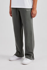 Piping Split Hem Trouser - Grey