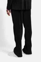 Relaxed Pleated Trouser - Black