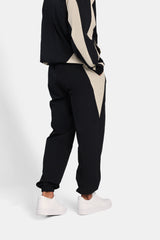 Nylon Panelled Tracksuit - Black