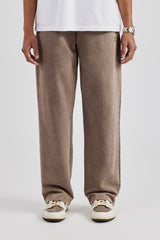 Washed Straight Leg Jogger - Taupe