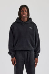 Washed Zip Through Tracksuit - Black