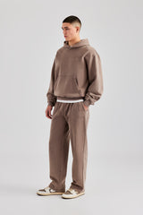 Washed Straight Leg Jogger - Taupe