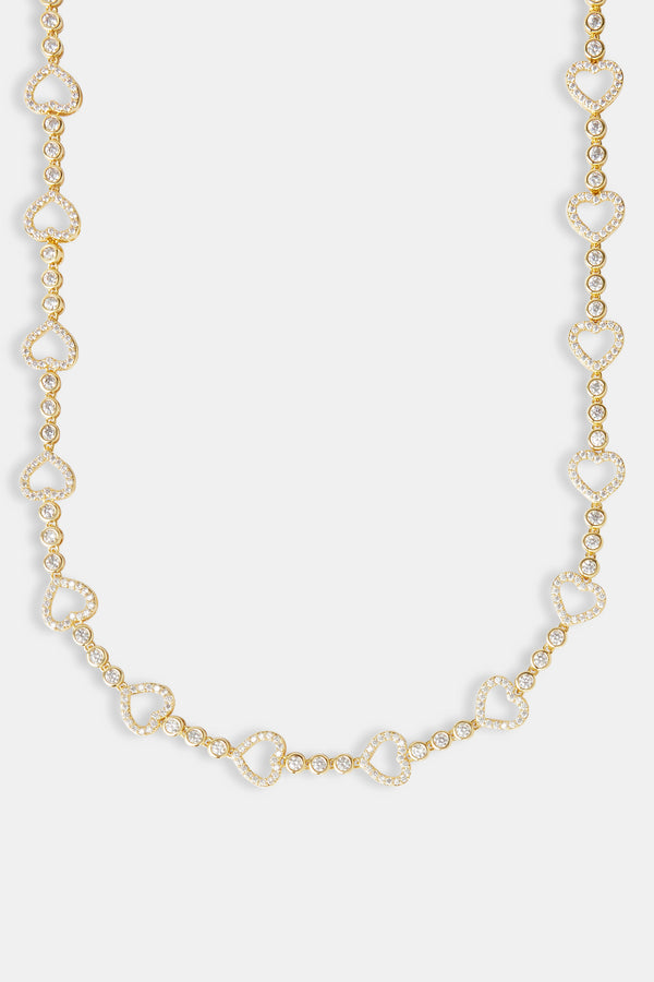 Heart Motif Chain - Gold