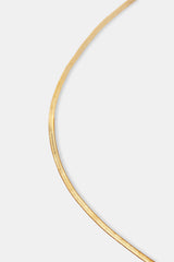 Flat Snake Belly Chain - Gold
