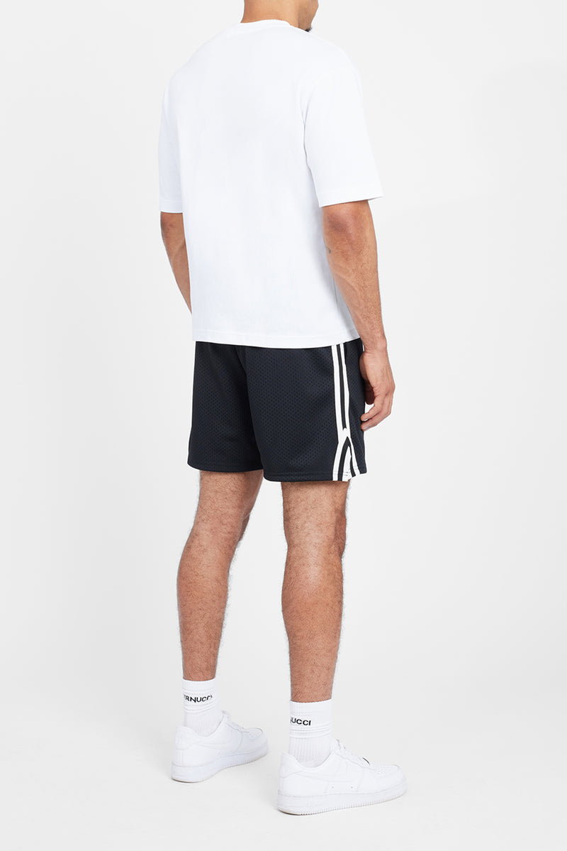 Cernucci Text Mesh Short - Black