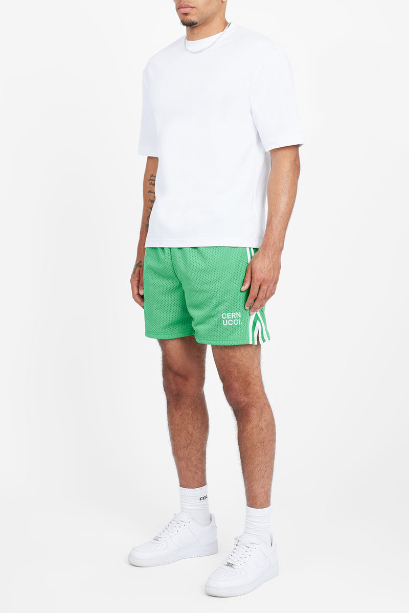 Cernucci Text Mesh Short - Green