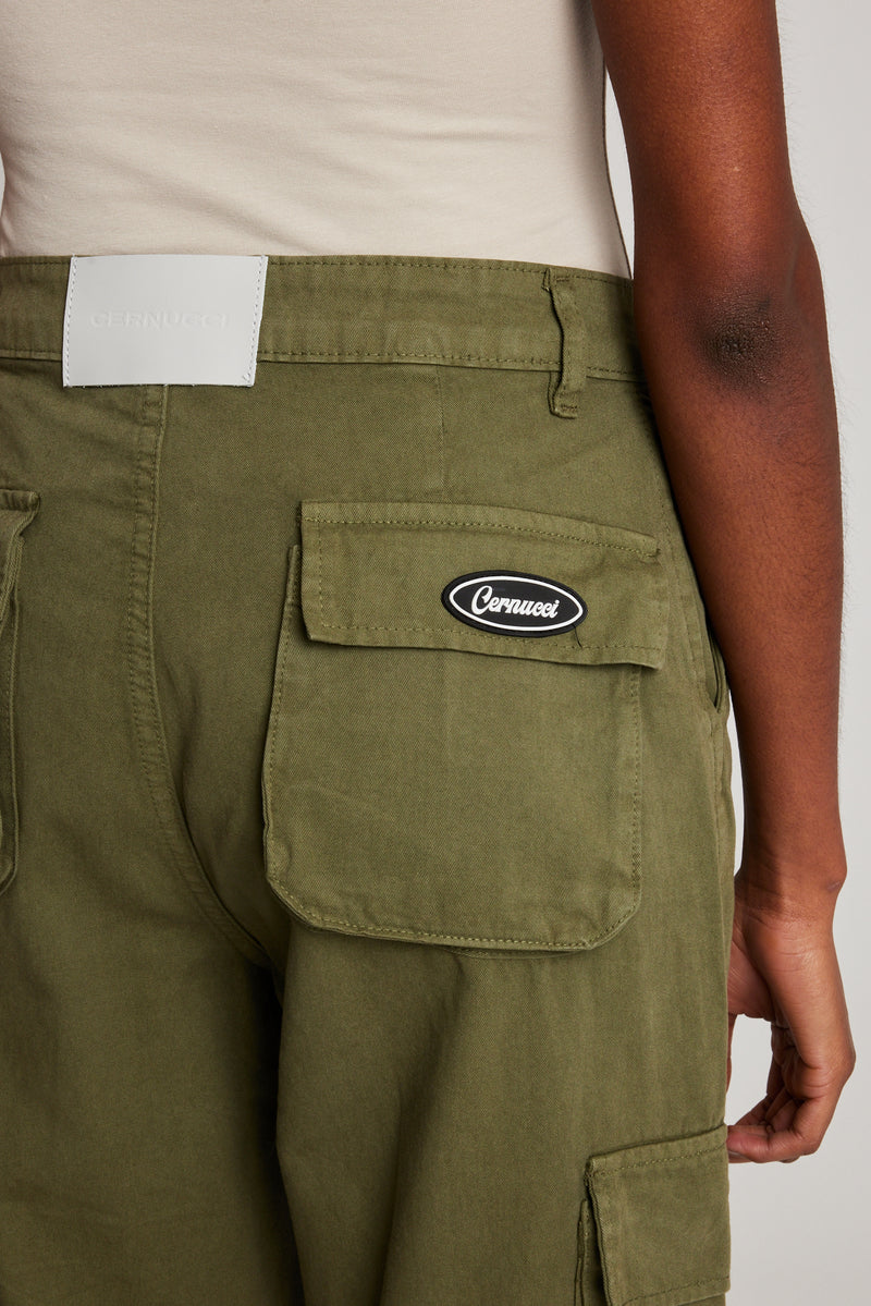 Straight Leg Cargo Trouser - Khaki