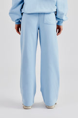 Embroidered C Jogger - Baby Blue