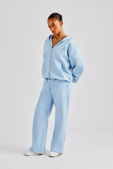 Embroidered C Zip Through Tracksuit - Baby Blue