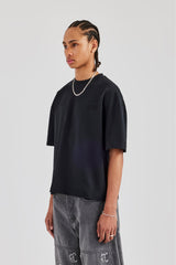 Beaded Cernucci Boxy T-Shirt - Black