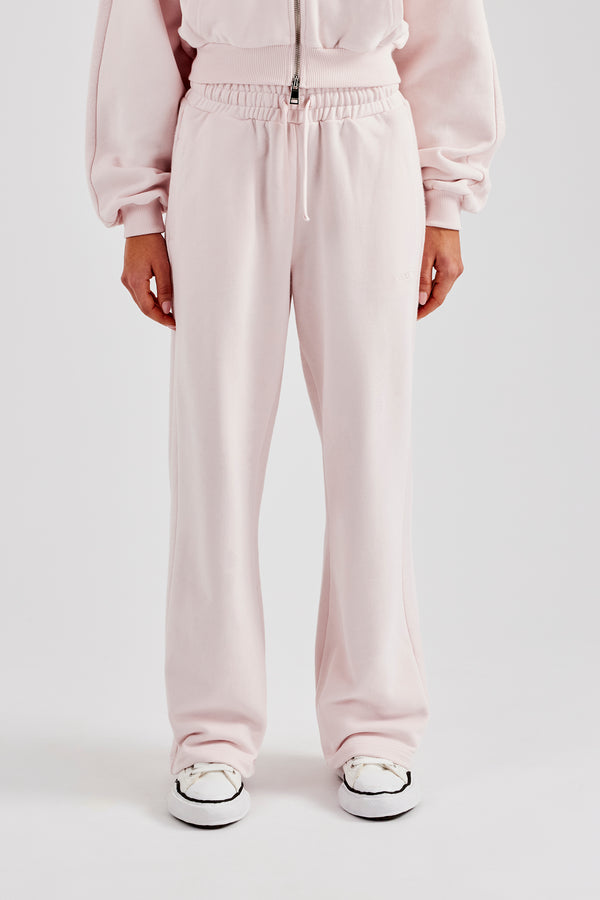 Wide Leg Panelled Jogger - Pink