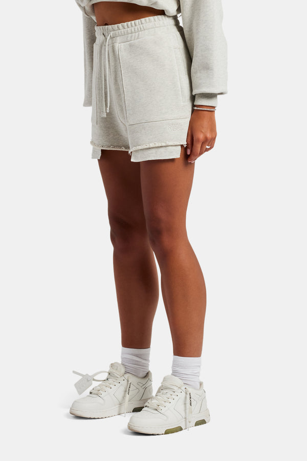 Esportivo Embroidered Short - Grey Marl