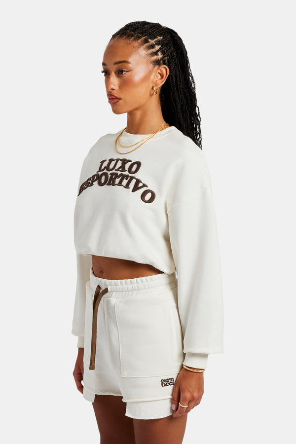 Esportivo Embroidered Sweatshirt - Off White