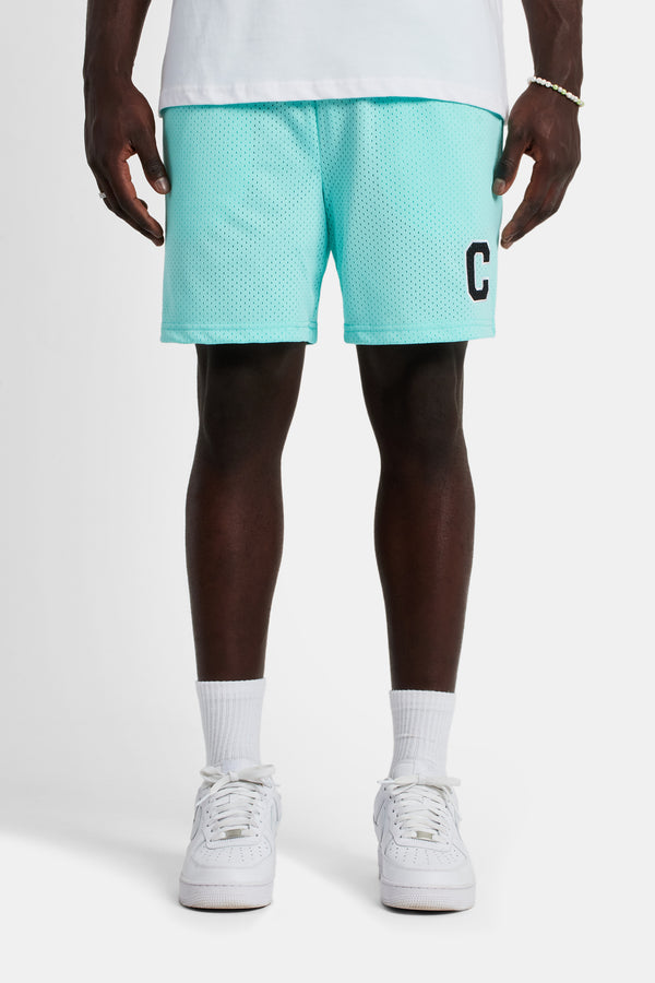 C Mesh Shorts - Aqua