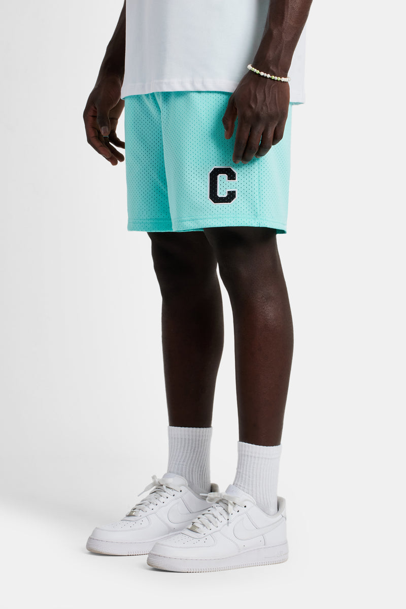 C Mesh Shorts - Aqua